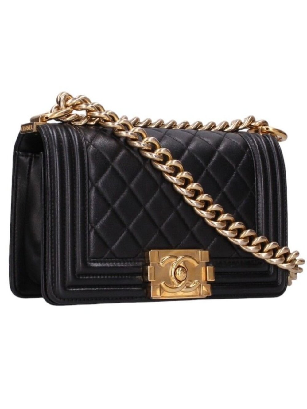 Chanel Boy 20 23 Lambskin Chain Shoulder Bag 20